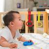 Babybett Zugring Baby Laufübungen Assistent Babybett Zugringe Gleichgewichtstraining Ring Hängender Anhänger Kleinkind Zugringe