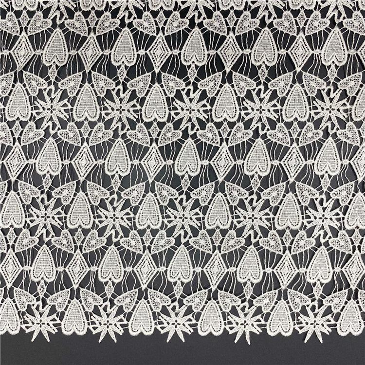 Organza Full Lace Fabric DIY Home Decorative Soft Flower French Style Love Lace for Party Clothing Accessories белый