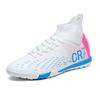 Unisex High Top Soccer Shoes Autumn Kids Teenager Turf And Firm Ground Cleats For Amateur Match Daily Football Training Outdoor