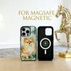 Oil painting of a dog Phone Case For iPhone17,16,15,14,13,12,11 Plus,Pro Magnetic with Magsafe Wireless Charging