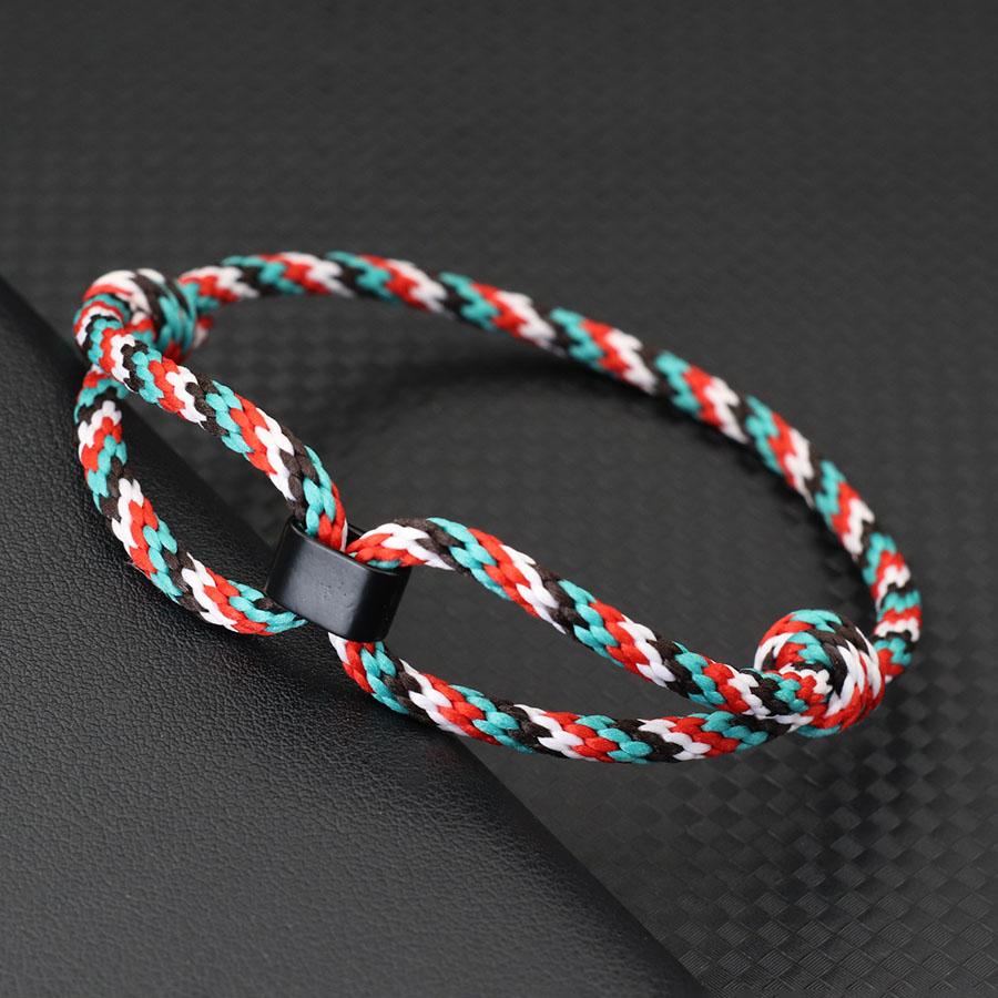 6 Colors Handmade Ethnic Rope Bracelet For Men Women Adjustable Outdoor Sports Motorcycle Accessories Homme Pulsera Cuerda Joias
