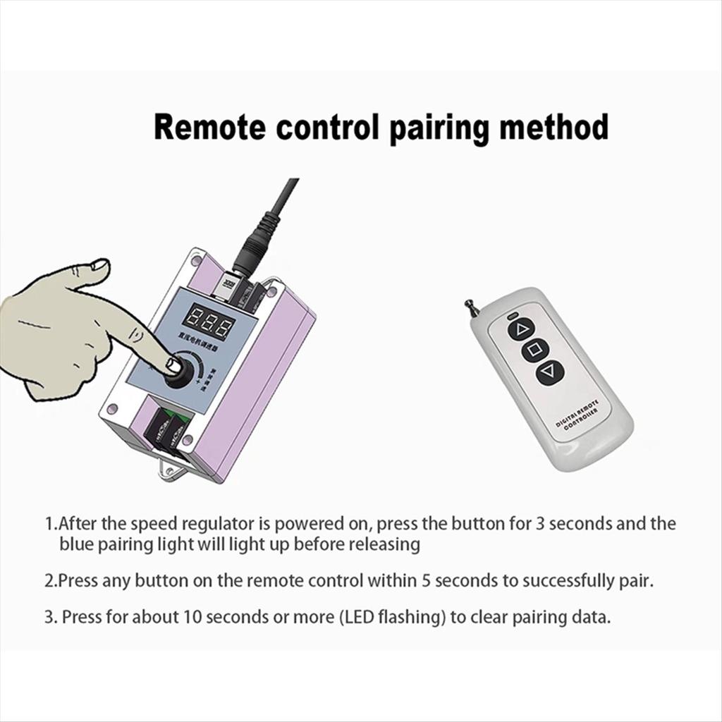 Wireless Remote Control DC Motor Speed LED Light PWM Dimming Speed Control Module Switch for Electric Linear Actuator