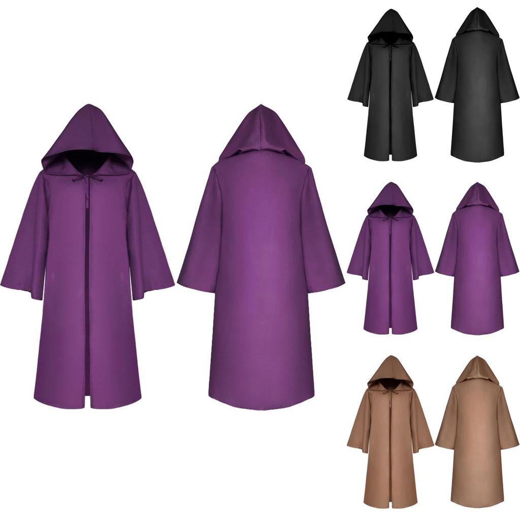 Premium Quality Star Wars Jedi Warrior Hooded Cloak Cape Robe For Cosplay Events