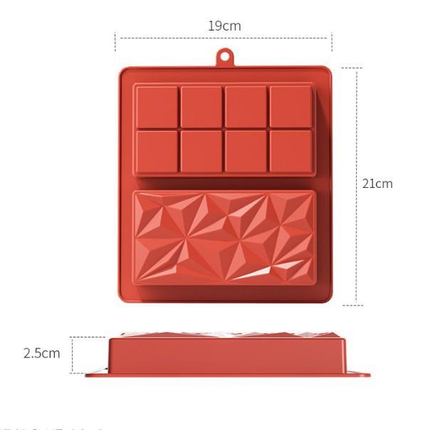 

Deep Chocolate Bar Mold Silicone Dubai Pistachio Chocolate Bar Thick Molds for Stuffed Bar Large Candy Mould for Filling