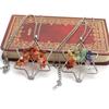 Handmade Hexagram Tree Of Life Necklace Gravel Crystal Pendant N66