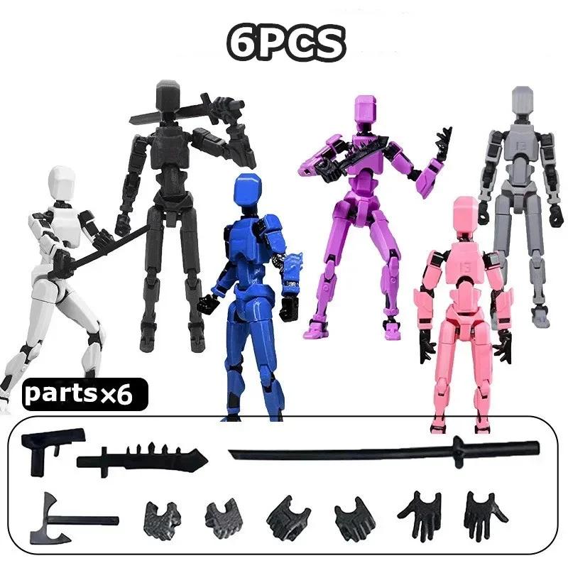 2/3/9PCS-Lucky Puppets 13 Doll,Multiple Styling Combinations Robot Model,Cheap Holiday Gift,Cool Robot Doll Desktop Decoration