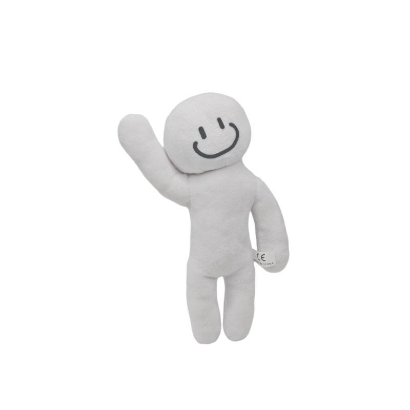 New Cute Meccha Chameleon Plush Doll Cute White Smiley Figure Game Peripheral Stuffed Toy for Home Display Collection Funny Birthday Gift for Game Fan