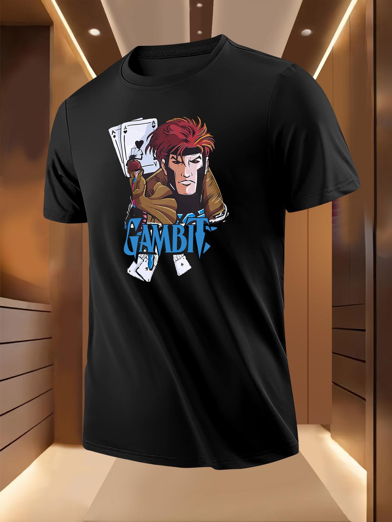 White Gambit Character Print Tshirt - Breathable Lightwei... XXXXL