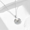 Mlluki 925 Sterling Silver 14K Gold Plated Shell Pearl Necklace for Women