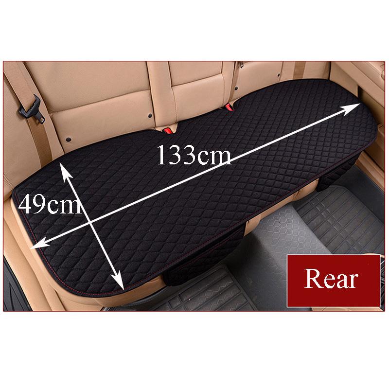 New Flax Car Seat Cover Protector Linen Front or Rear Seat Back Cushion Pad Mat for Truck Suv or