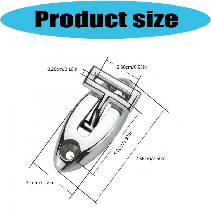 Boat Rope Securing Base Stainless Steel Top Mount Hardware for Marine Shade Top Replacement and Fixed Tie Point