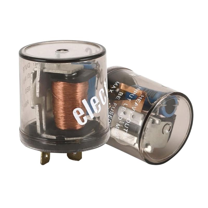 Weatherproof Motorcycle Flashing Indicator Safety Light Clear Housing Impact Resistant Design Quick Snap On Mounting