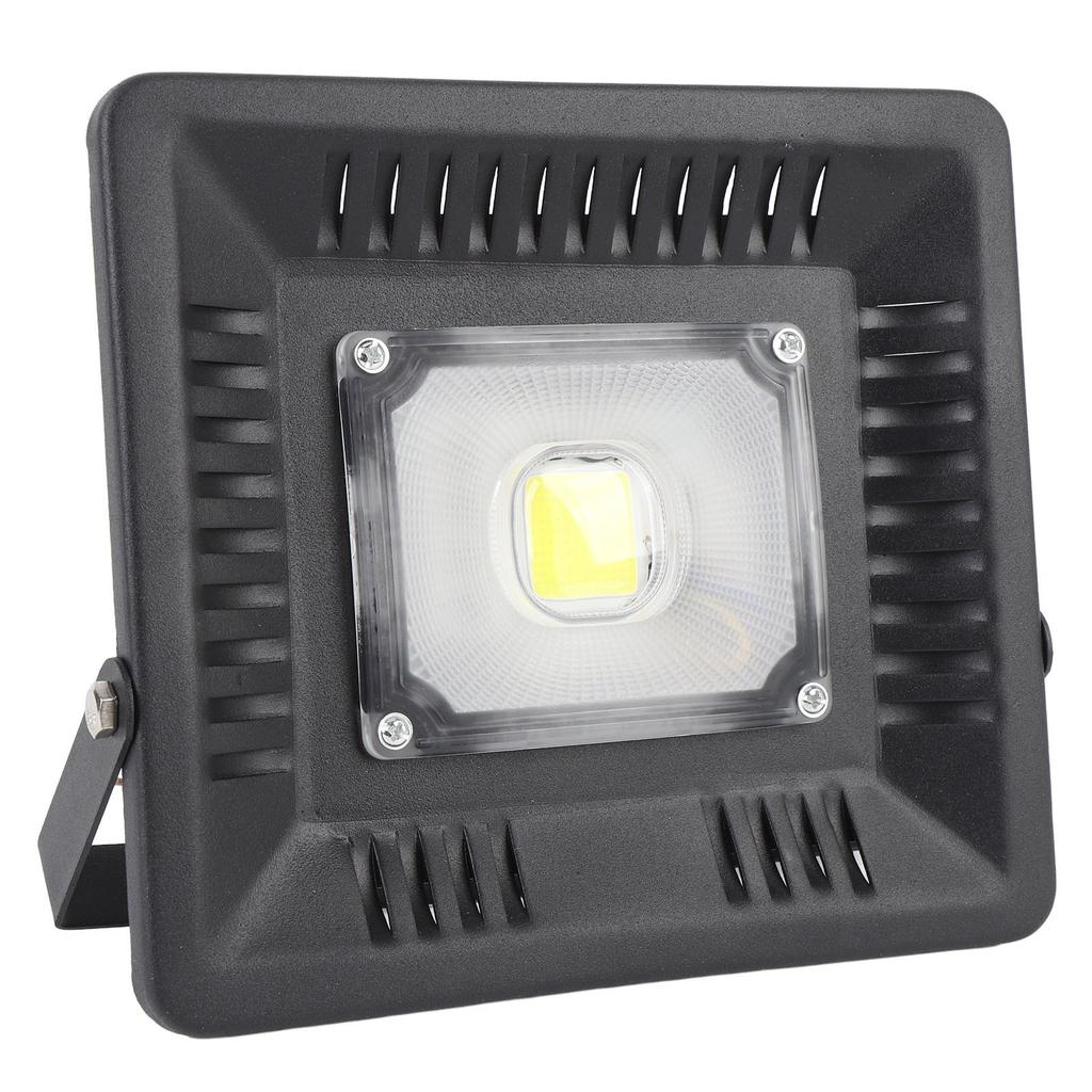 50W LED Flood Light IP65 Rain Proof Hardwired 5000LM Super Bright Floodlight with Adjustable Metal Bracket for Outdoor