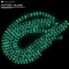 [GOLD STONE] Glowing Kerama Marine Firefly Glass Beads, String of 40, Okinawa, Kerama Islands, Glow-in-the-Dark, 10mm