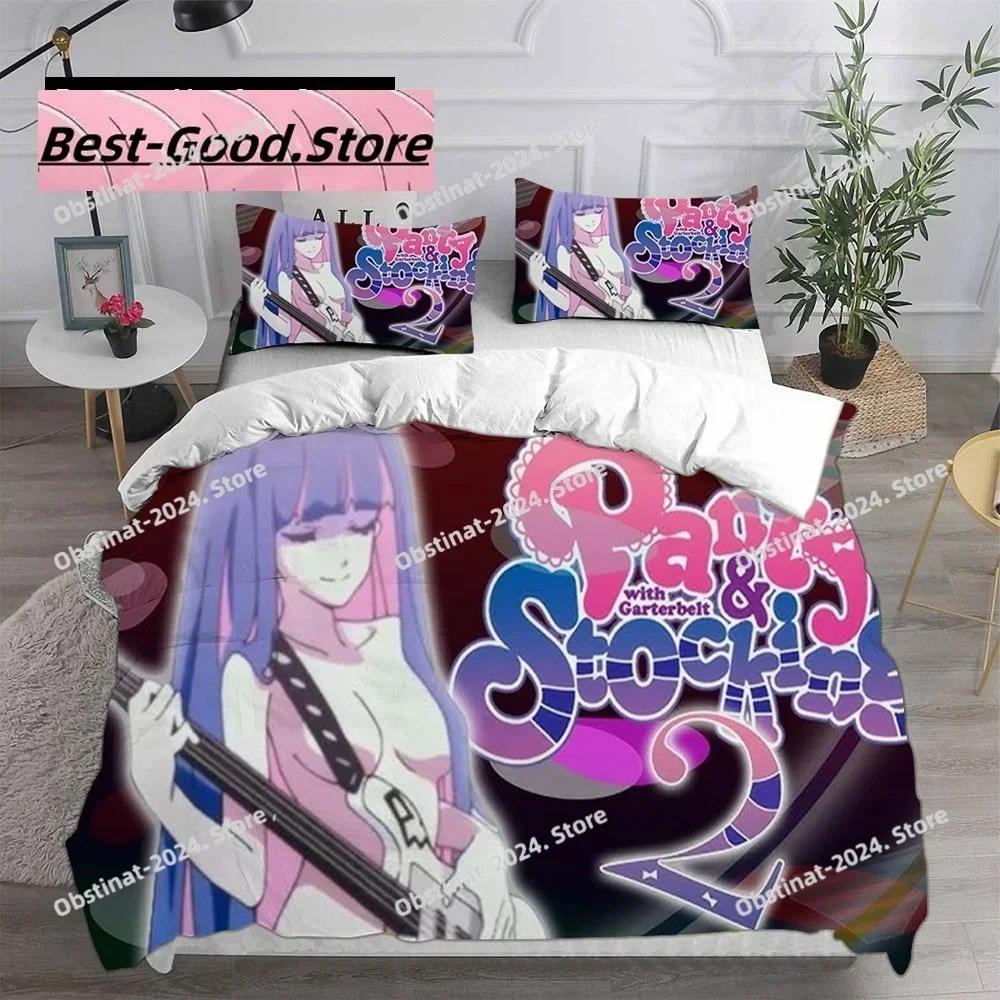 Cartoon Panty & Stocking with Garterbelt Bedding Set Single Twin Full Queen King Size Bed Set Adult Kid Bedroom Duvet Cover Sets