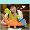 Brinquedo de Pelúcia Dinossauro Almofada Triceratops Para Crianças Bebê Presente de Aniversário Boneca Macia de Pelúcia