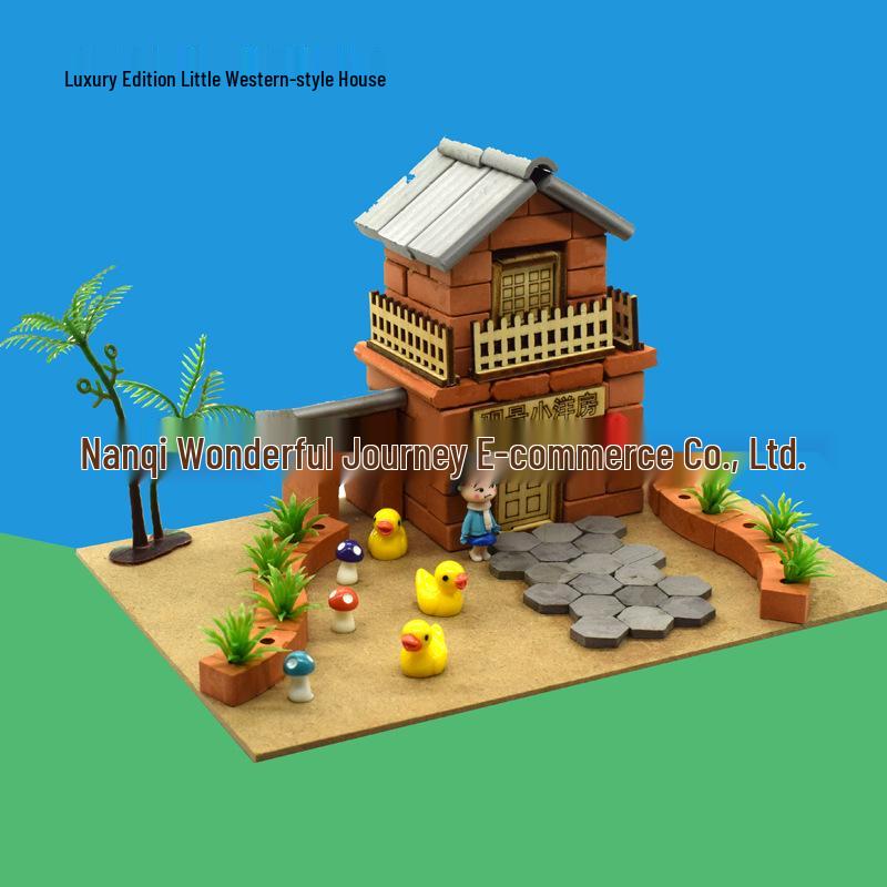 Little Bricklayer DIY Cement House Building Blocks - Educational Toy for Children