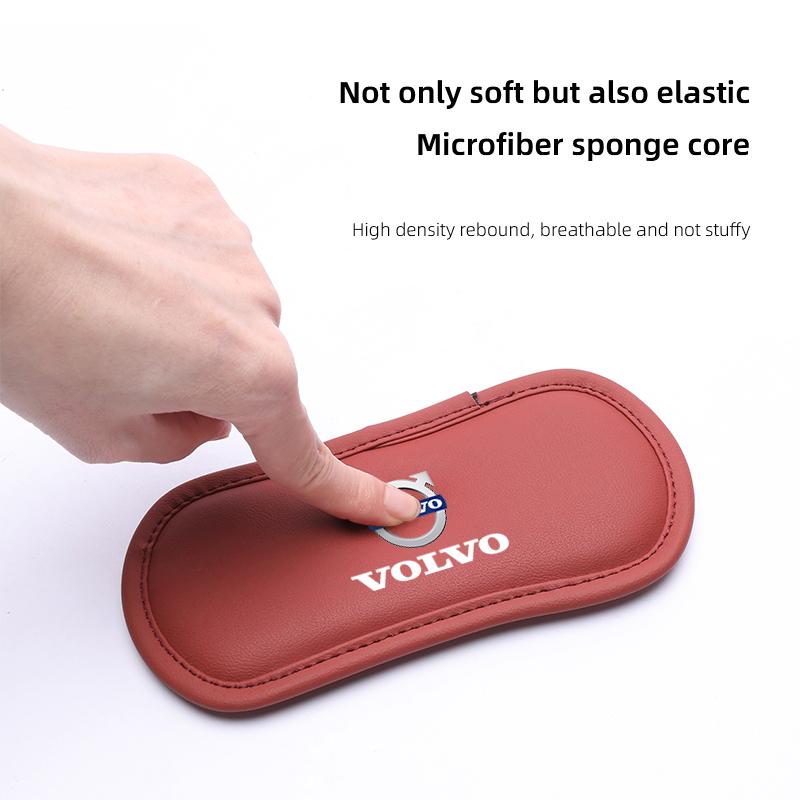 Leather Car Pillow Cushion Elastic Knee Pad Leg Pad Armrest Pad Accessories For Volvo S80 V70 XC90 XC40 FH500 V50 C30 XC60 S60 KD8
