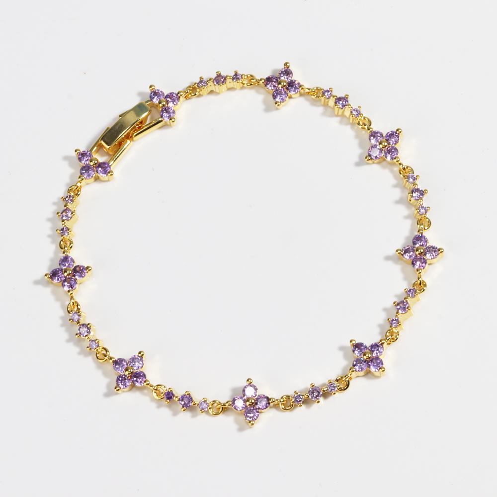 Nuovo Bracciale alla Moda Y2K Raffinato Rosa Dolce Zircone Fiocco Cuore d'Amore Catena per Donne Ragazze Festa Regalo di Compleanno Gioielli