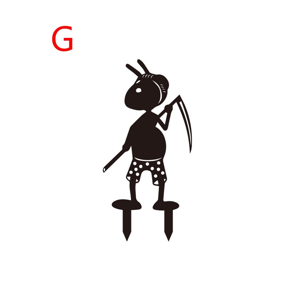 Metal Ant Gardening Ornaments Yard Metal Art Backyard Lawn Stakes Decorative Ant Garden Decorative Ground Plugs
