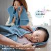 oruTa Imabari Towel Bath Towel Set of 3, Thin, Quick Drying, Made in Japan, Natural, 65x120cm, 100% Cotton, Beige
