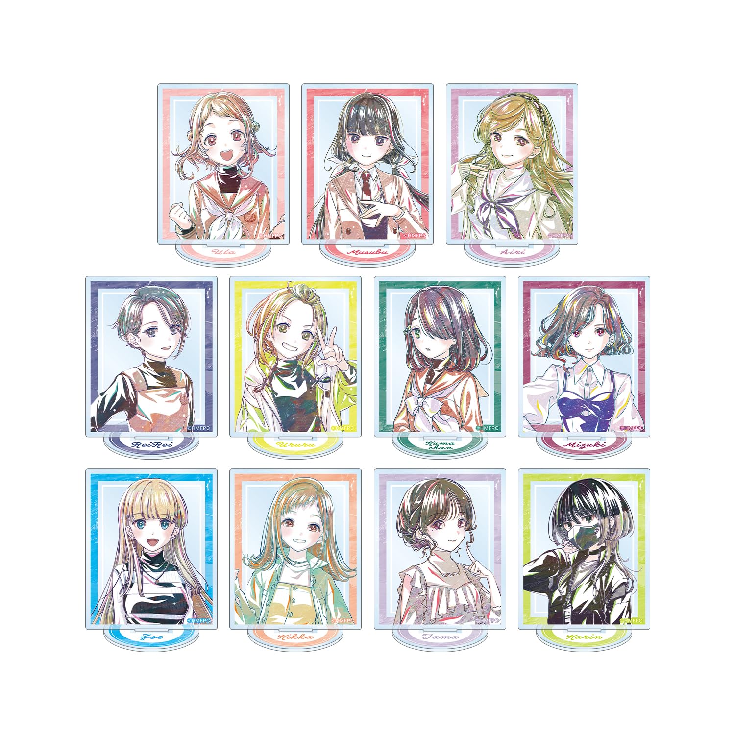 ТВ Аниме [Голос - Мильфей] Торговые Ани Арт Акриловые Стенды Коробка из 11 штук