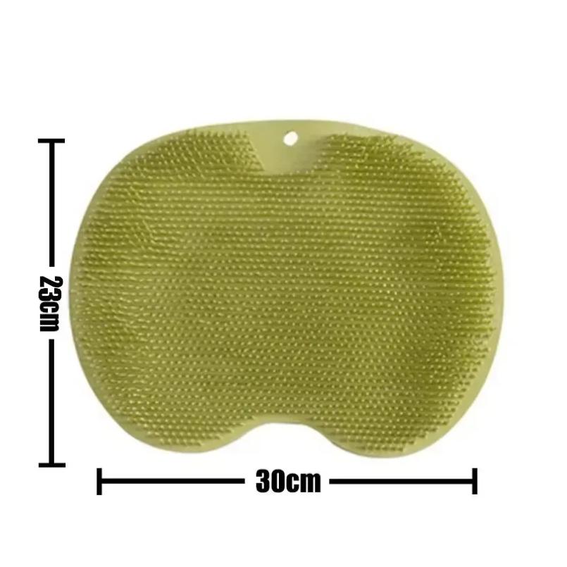 

Wash The Foot Brush Body Cleanser Silicone Sponge Bath Massage Mat Shower Back Brush Wall Mounted Foot Wash Mat With Suction Cup Set