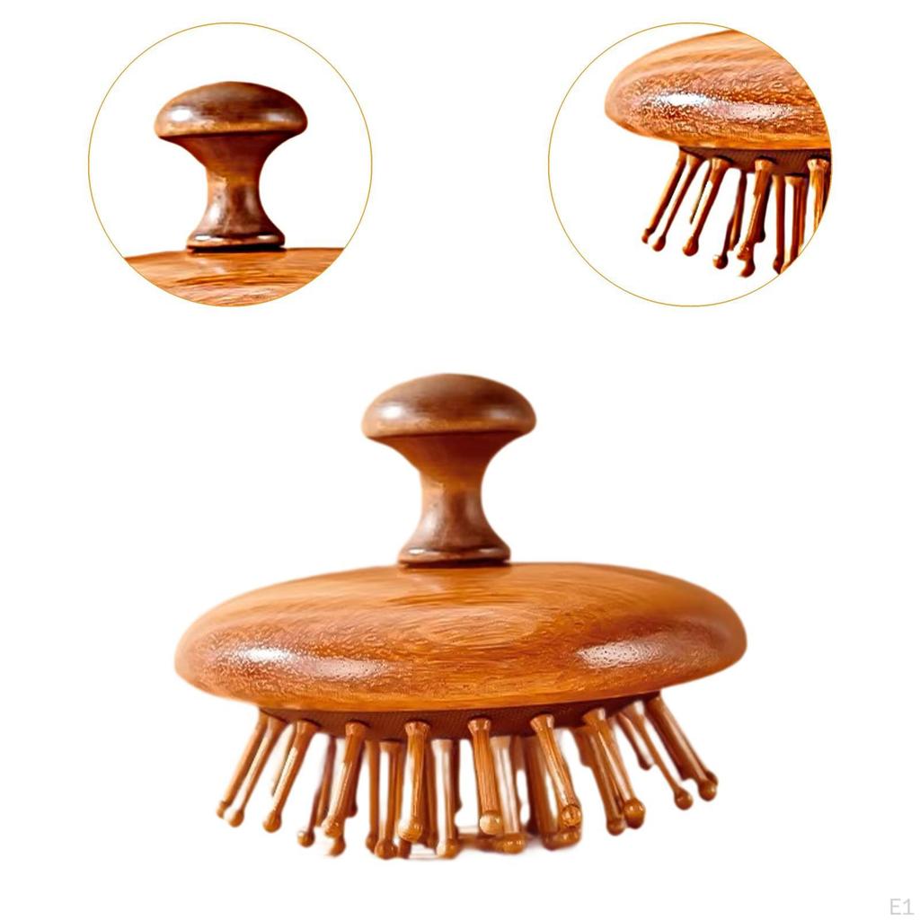Wooden Massage Comb Wood Hair Brush Multifunction Ergonomic Gua Sha Cushion Hairbrush for