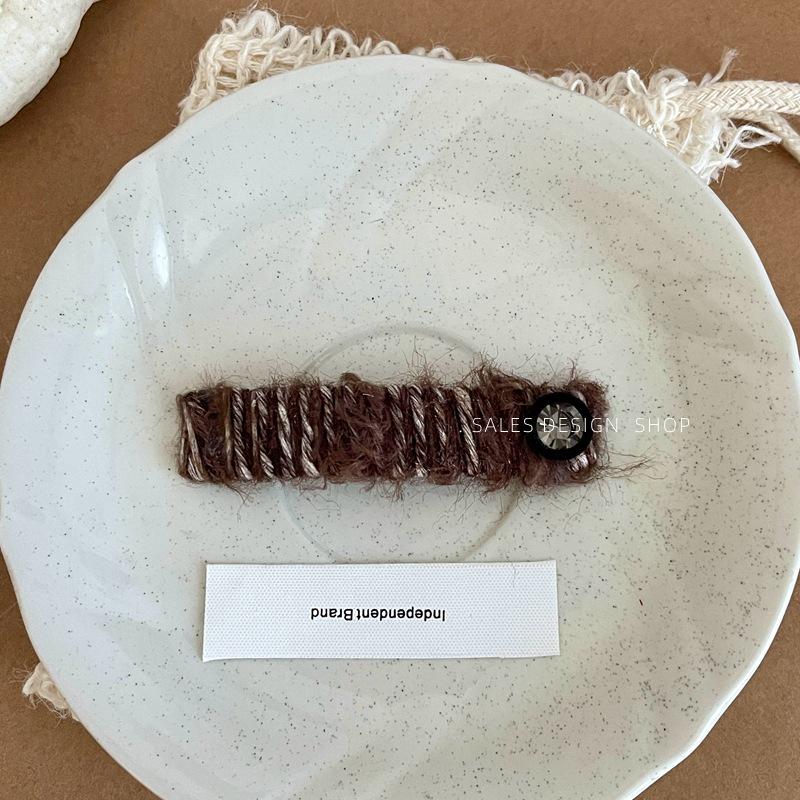 קליפס שיער צמר רטרו פנינים וקשת – קליפס צד BB אופנתי יוקרתי