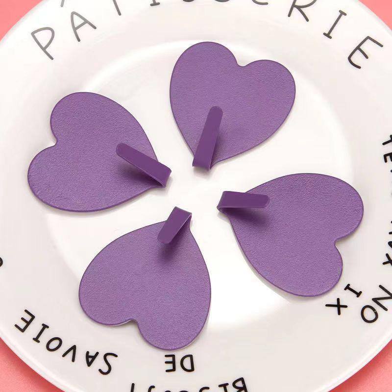 Heart-Shaped Strong Adhesive Wall Hook for Bathroom or Dorm