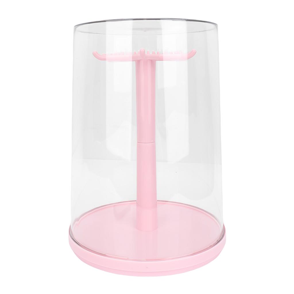Doll Rotating Clear Display Case Transparent Figures Doll Protective Storage Box for Doll Collection