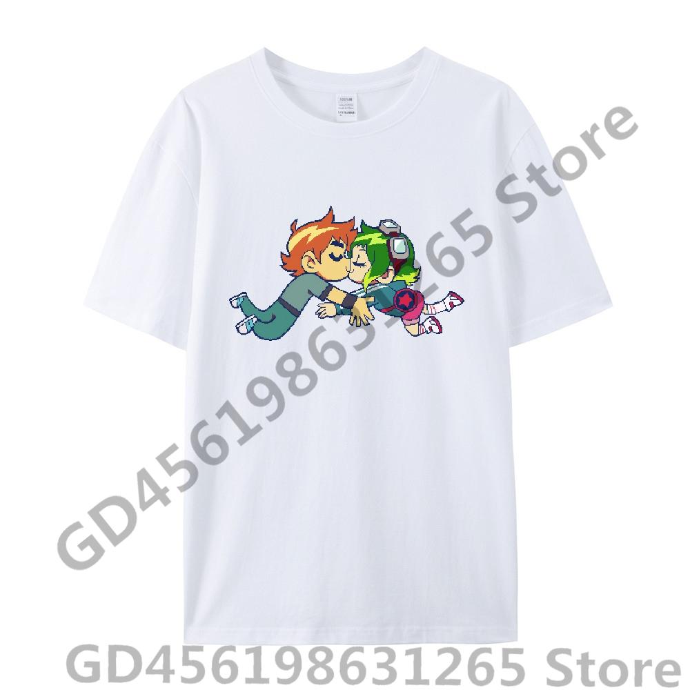 Scott Pilgrim Takes Off T Shirt UnisexWomen Harajuku Kawaii Tops Y2k Unisex Anime Tees Fashion Tops Casual Boysgirls Clothing