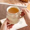 Pink Bow Coffee Cup 400ml Ceramic Coffee Mug Cute Coquette Tea Milk Cup for Office and Home Christmas Birthday Gifts for Girls