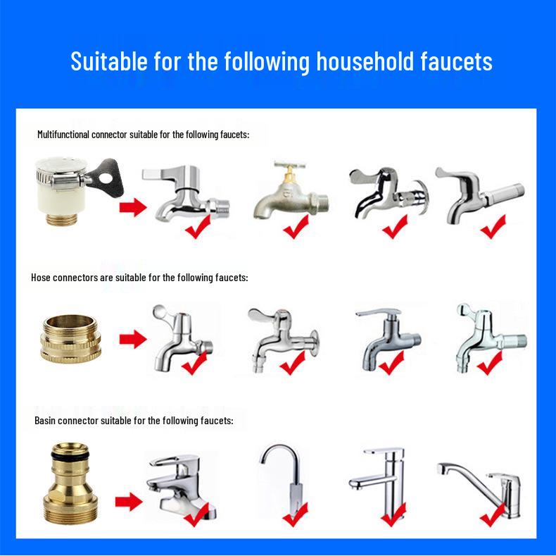 Telescopic Garden Hose & High-Pressure Car Wash Spray Gun Set