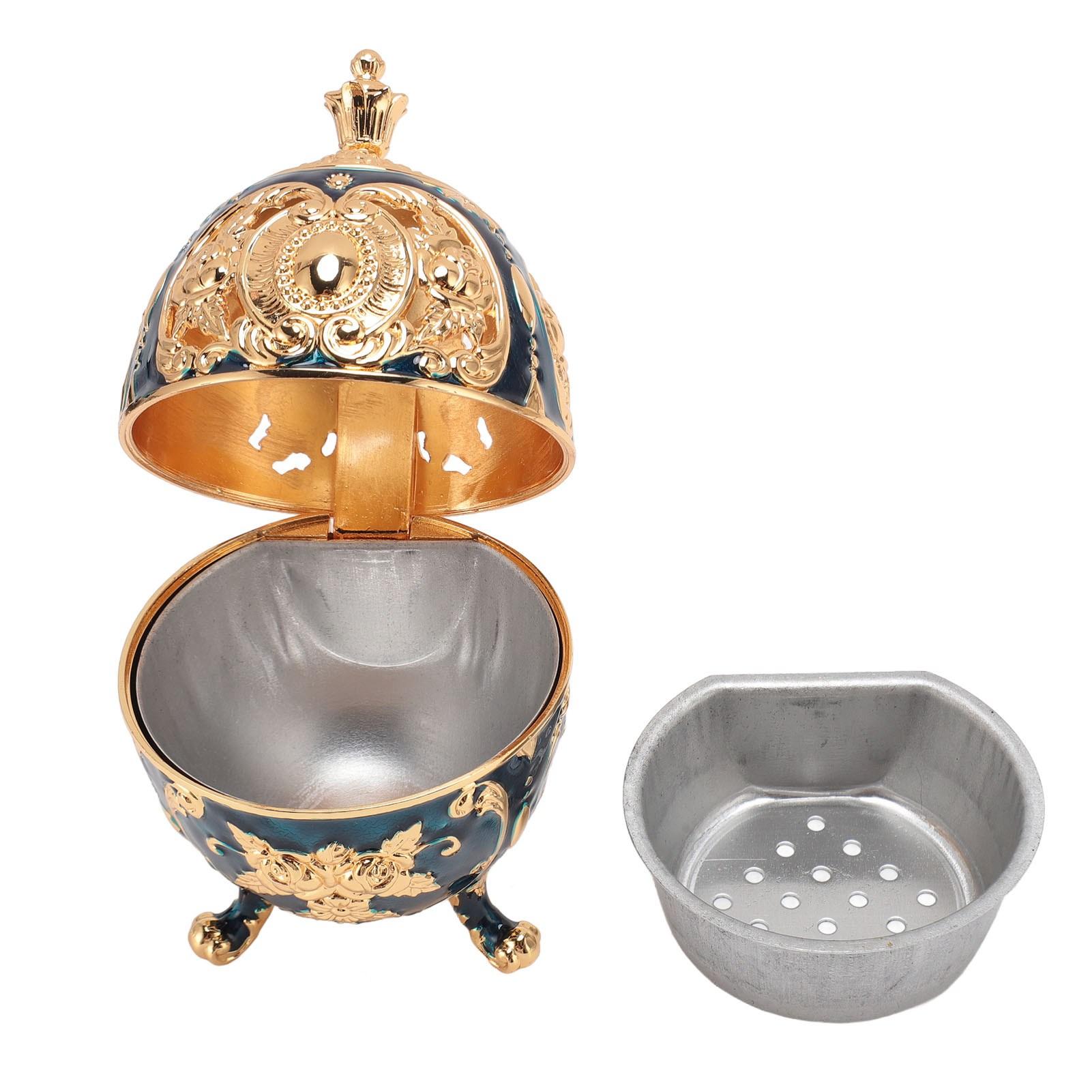 

Курильница из цинкового сплава, винтажная конусная курильница для украшения помещений и дома, красная