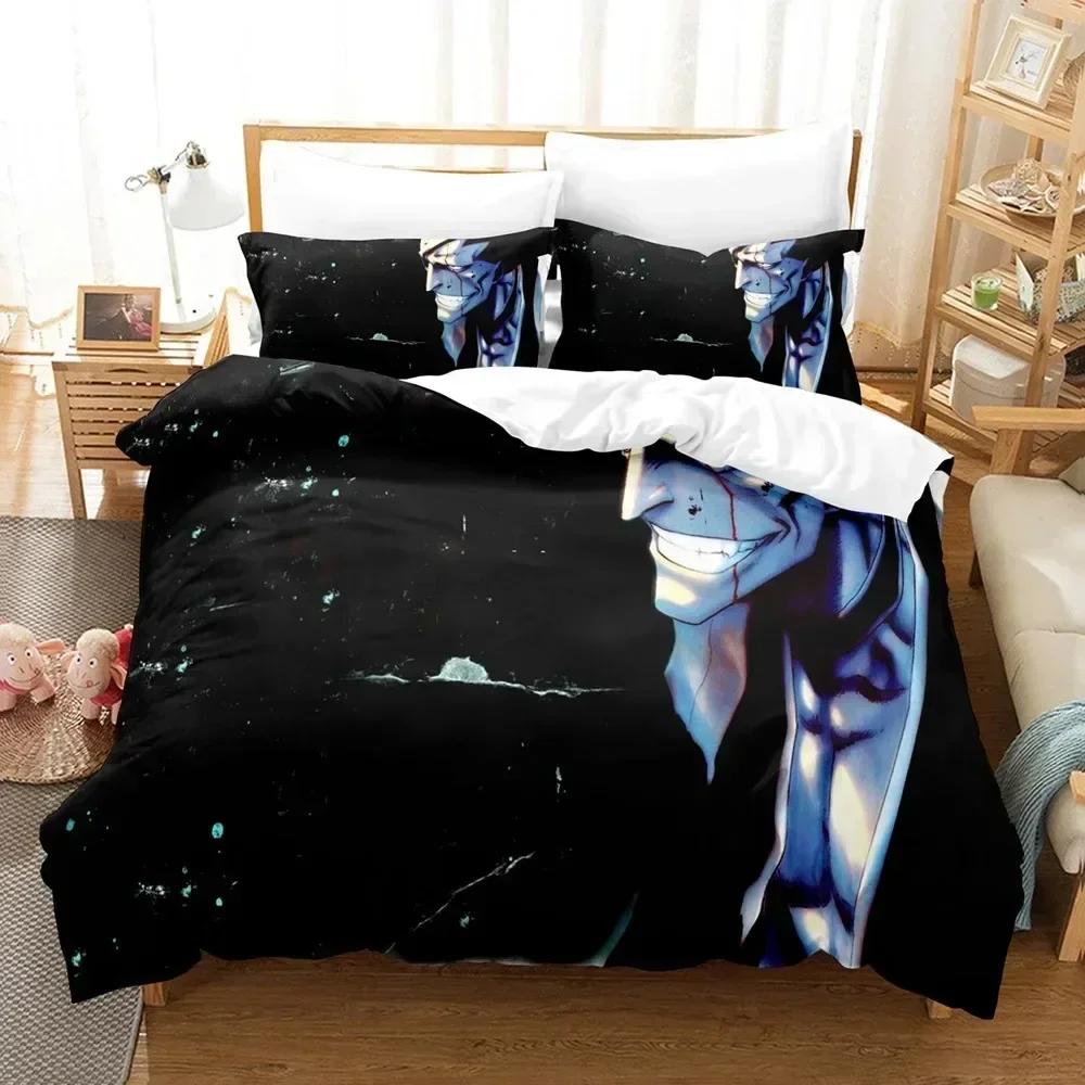 Fashion Anime 3D The Bleach Bedding Set Printed Bed Set With Pillowcase Bed Duvet Cover Soft Queen King Size Bedclothes Home