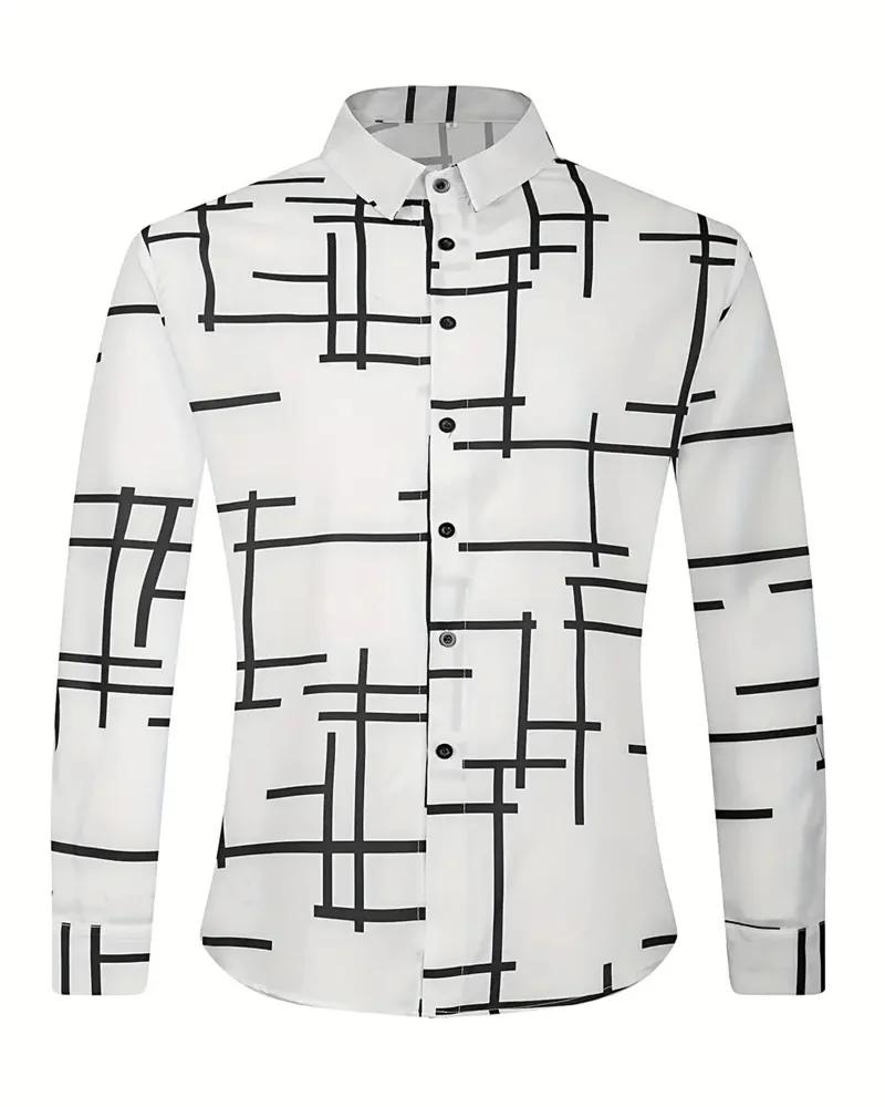 Must-Have Polka Dot Long Sleeve Shirt – Stylish Men’s Casual Top