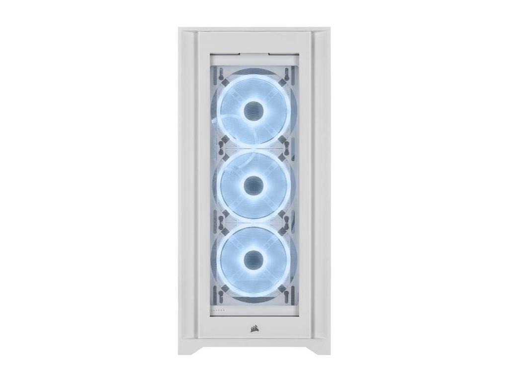 CORSAIR iCUE 5000X RGB QL Edition Mid Tower PC Case White True White CC-9011233-WW