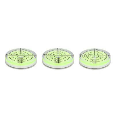 3 Stuks Ronde Waterpas Hoge Precisie Mini Libellenwaterpassen 32mm Horizontaal Meetinstrument