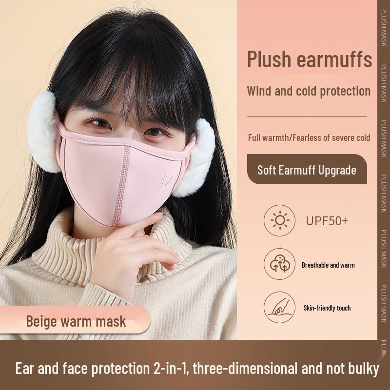 

Women s Winter Windproof Earmuffs and Face Mask Combo for Riding and Cold Protection