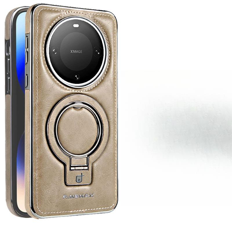 Suitable for Huawei Mate60pro Mobile Phone Case Magnetic Bracket Rack Mate60 Business M60 Full-inclusive Anti-fall Cover