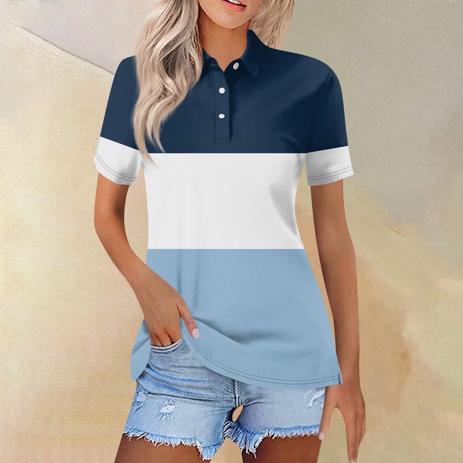 

Женская модная повседневная рубашка с отворотом и коротким рукавом с принтом, женские топы на пуговицах XXL