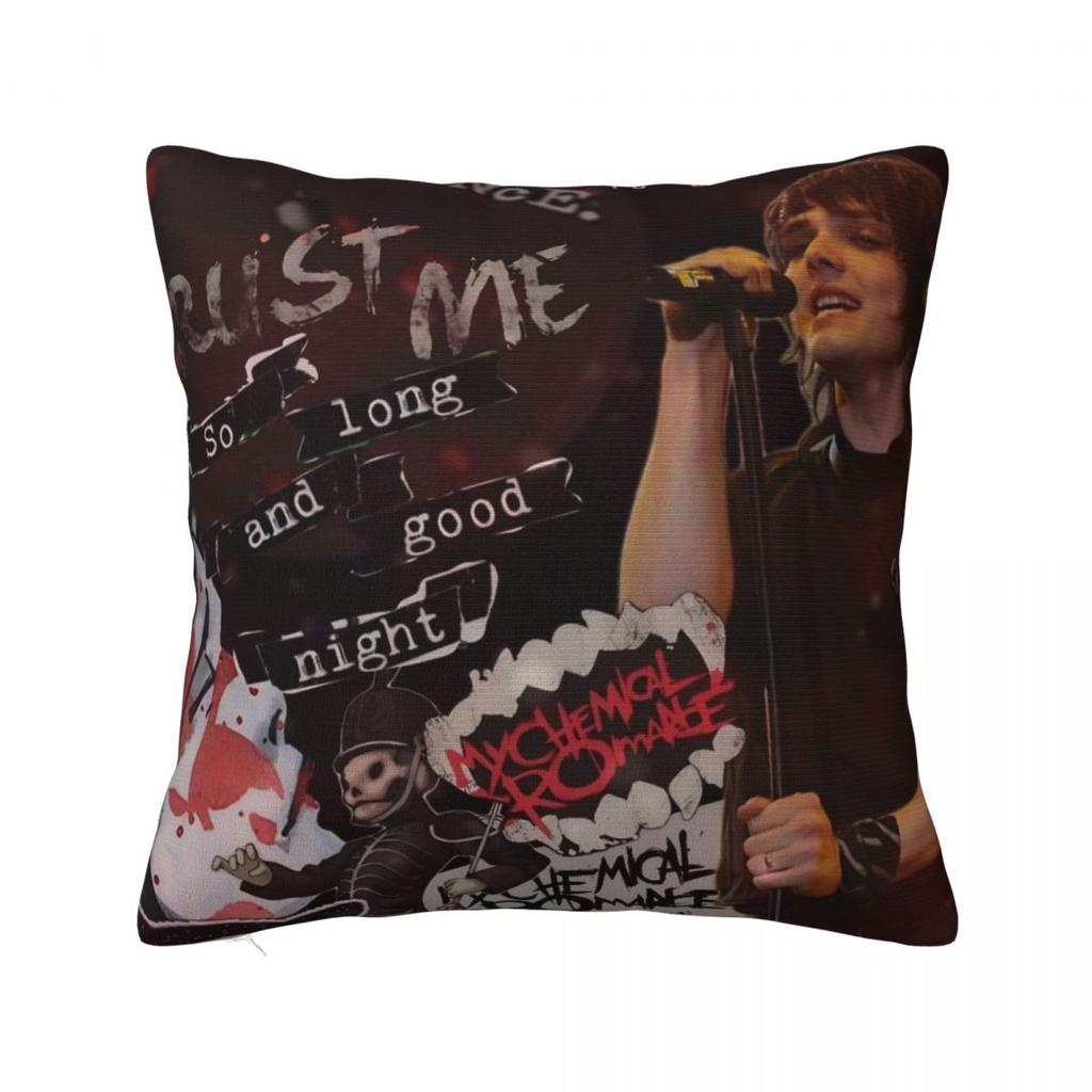 Pillow Cover My Chemical Romance MCR Music Band Design Cushion Cover Pillow Case For Office Car Home Decorative Pillowcases