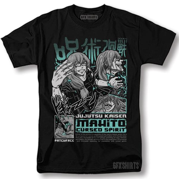 Махито Магическая битва Фушигуро Тодзи Футболка Аниме Манга Графическая футболка Унисекс Футболка S