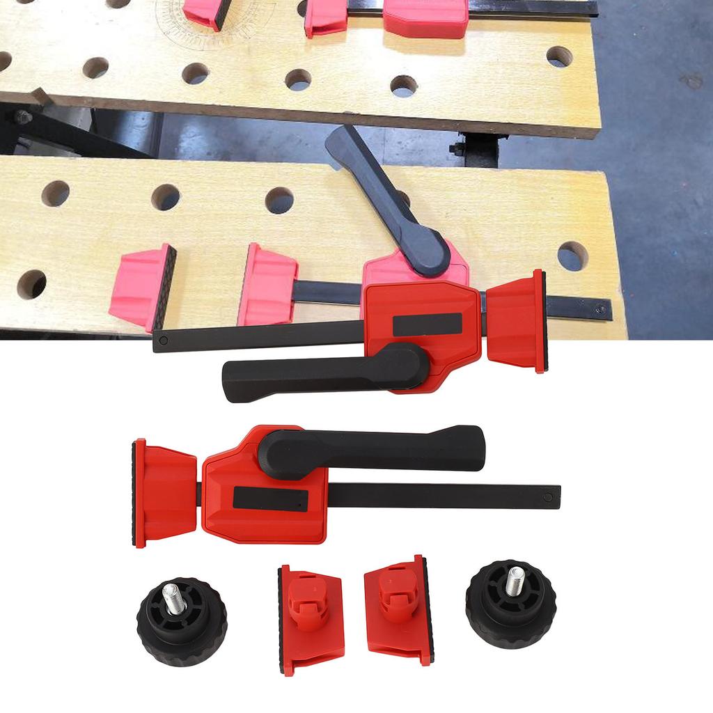 2Pcs Bench Dog Clamps Woodworking Workbench Dog Hole Edge Adjustable Desktop Bar Tool