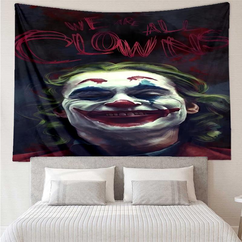Jo-ker In Green Suit Tapestry, Unique Design Tapestry, Wall Decor for Bedroom,Livingroom, Playroom,Heartwarming Fan Holiday Gifts