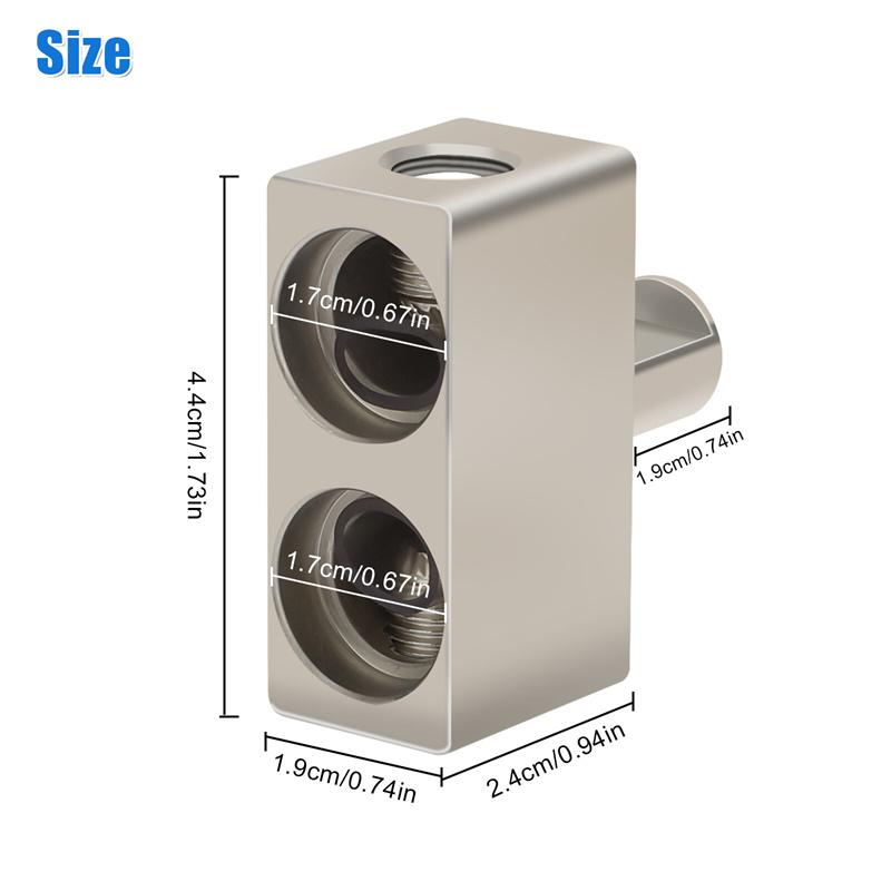 Universal Car Audio Modified Wire Power Supply O-Type Terminal Block Aluminum Alloy Connector Auto Audio Amp Input Reducer