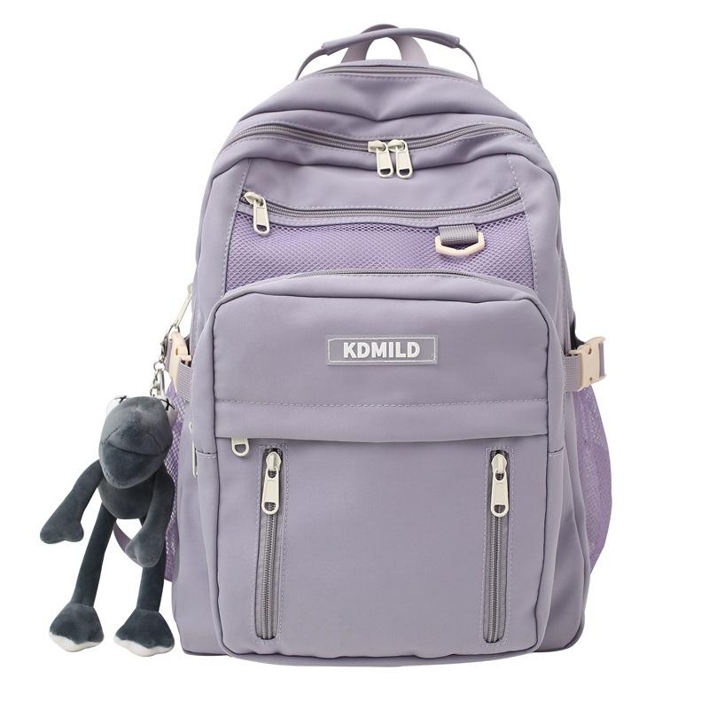 2025 New Schoolbag Male Korean Version Harajuku Female High School College Student Versatile Large-capacity Multi-layer Backpack Backpack