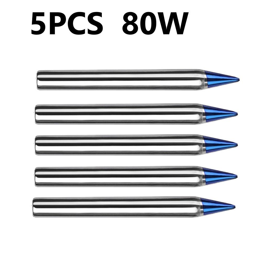 Multi Power Soldering Iron Tips 5PCS 30W To 150W Blue Copper Welding Accessories for External Heat Applications