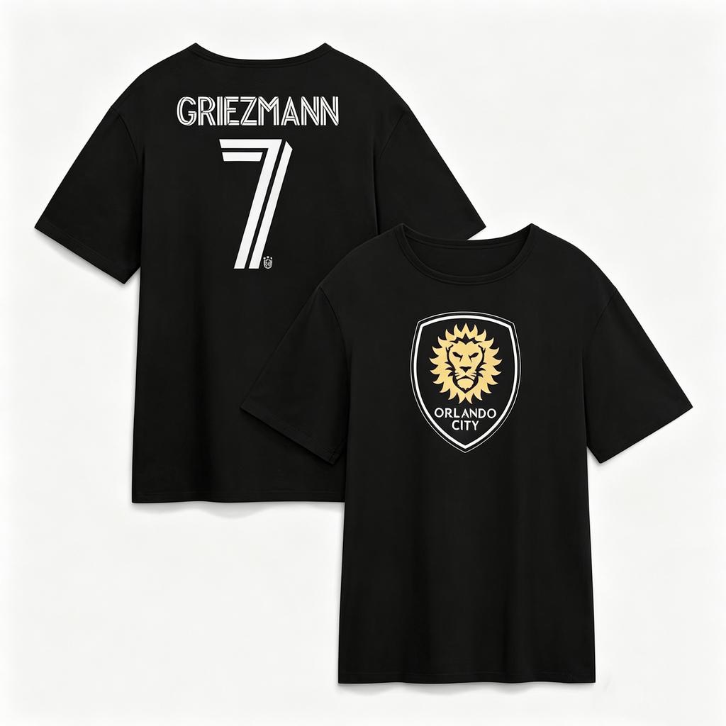 Antoine GriezUnisexn Orlando City Graphic Shirt Unisex Cotton Yk Oversized Popular Unisexs Womens TShirt Football Fans Tee